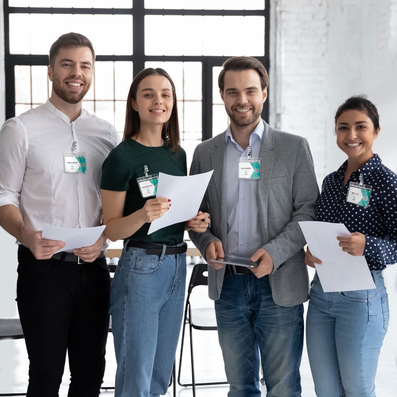 EcoEarth - Horizontal Card Protector w/Soft Edge - Sealable 4x3 Inch, Clear, 250 Pack - Waterproof ID Badge Holder - Plastic Name Tag Holder Bulk - Image 3